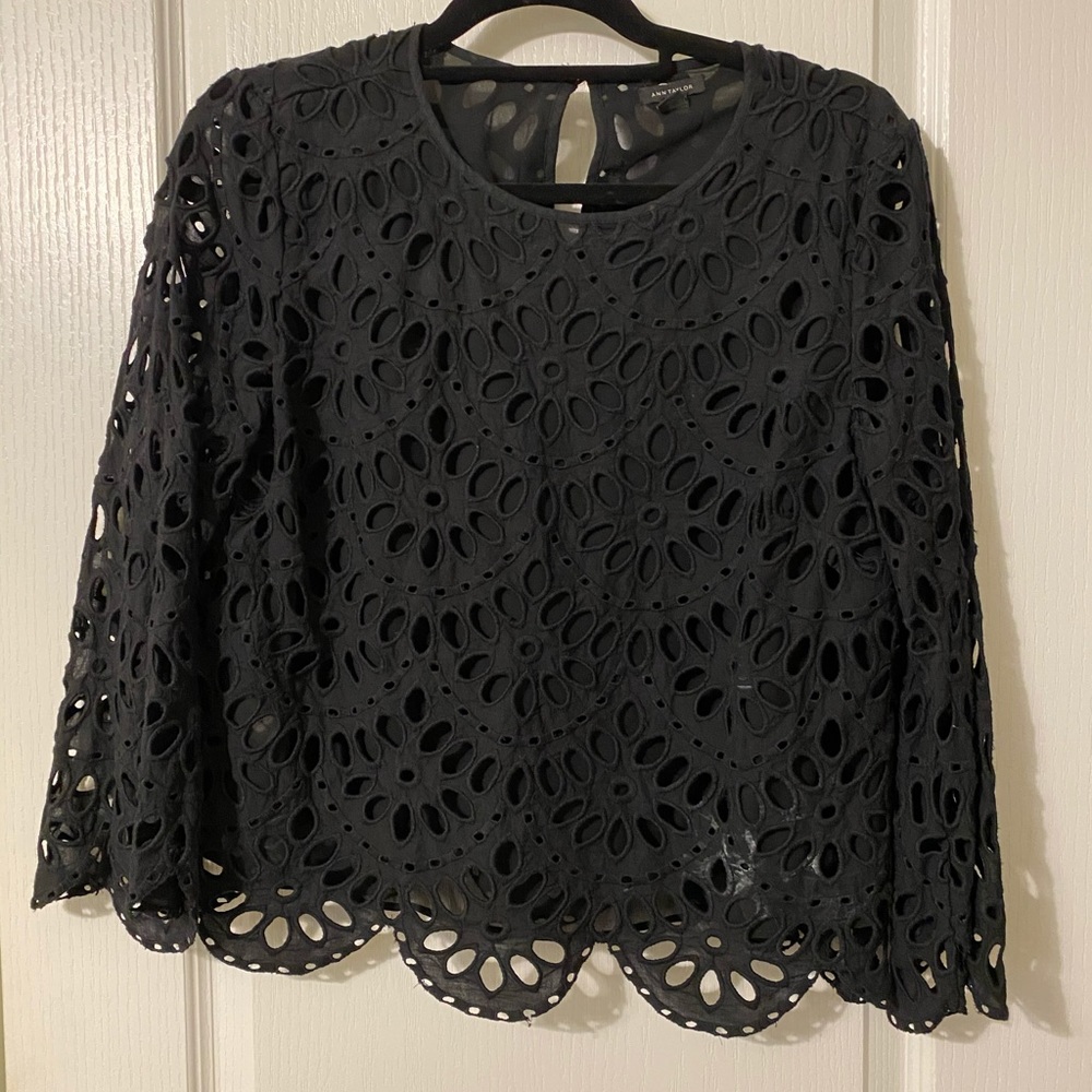 Ann Taylor Scallop Blouse